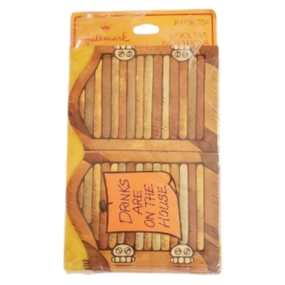 Hallmark Saloon Door Cocktail Party Invitations NIP Vintage